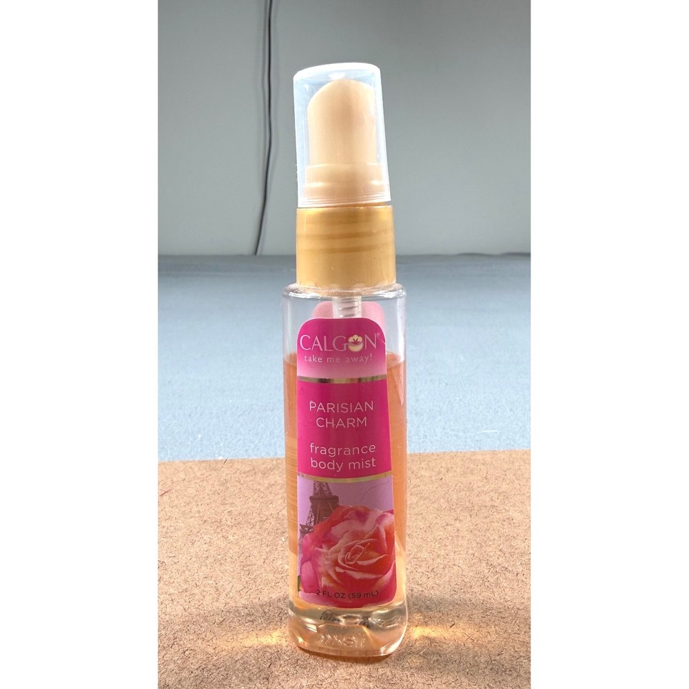 Calgon Parisian Charm Fragrance Body Mist 2 fl oz Travel Size Floral Scent Spray